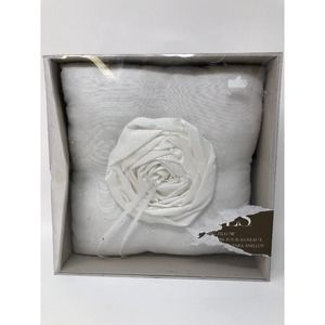 Ring Bearer Pillow Brides Michaels Off White Tie Flower Center Wedding New
